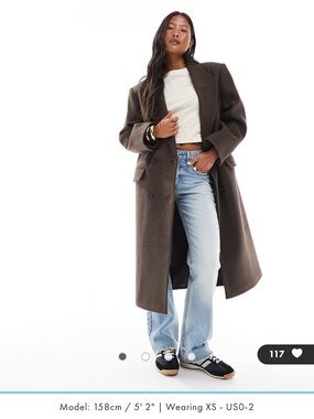 ASOS petite dad coat